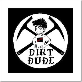 Dirt Dames little Dirt Dude! Raise Them Feral! Geology, rockhound, fossil, kids, boy, Posters and Art